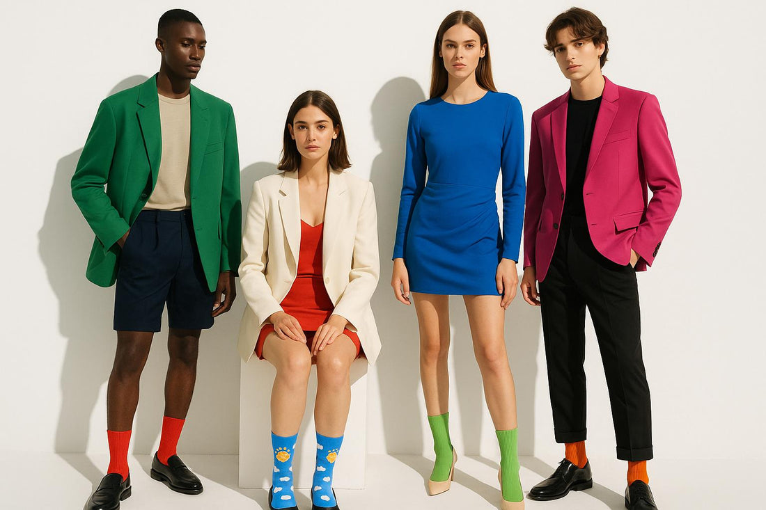 Best Cloud and sun print blue socks for parties 2025