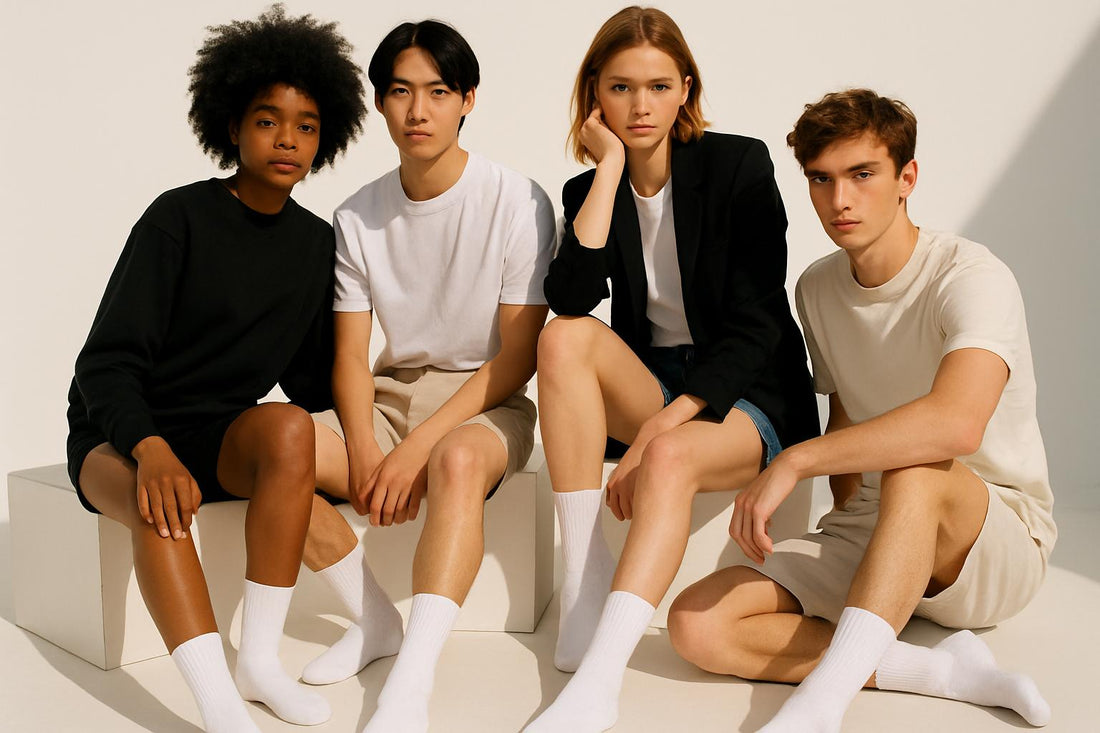 Best White Socks (solid color) funny 2025