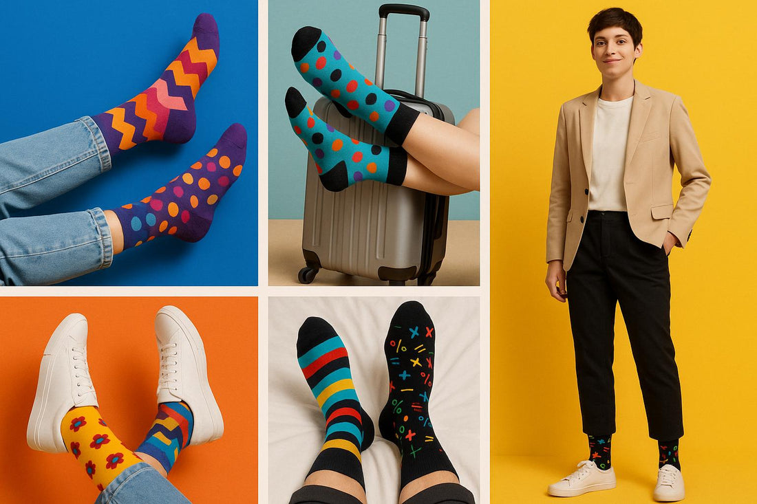 Best Math print black socks for travel 2025