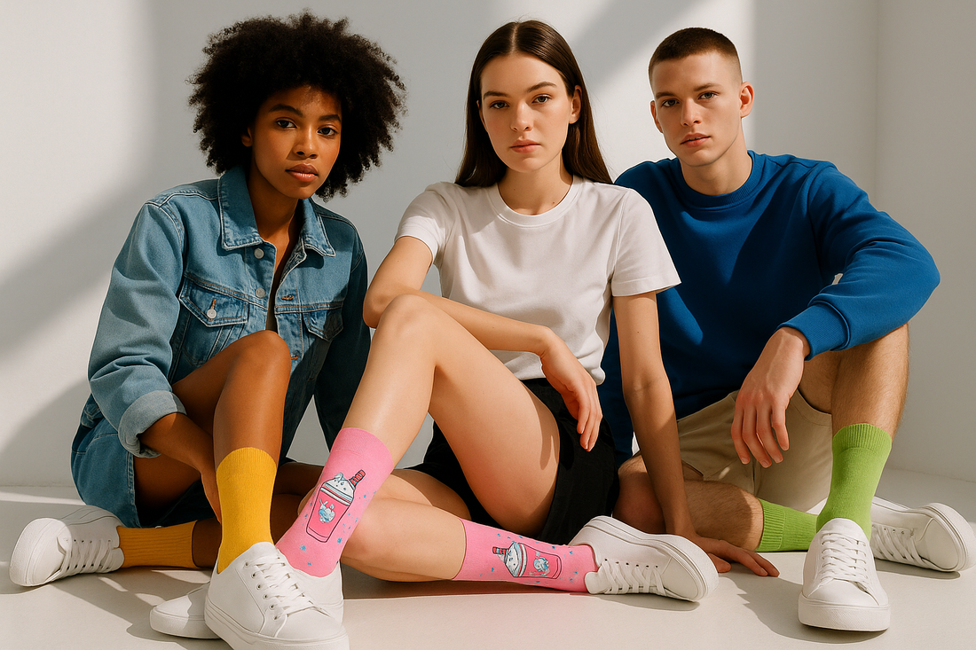 Best Milk Shake print pink socks for adults 2025
