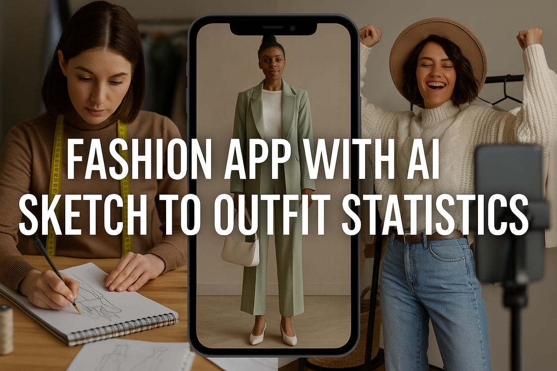Fashion App With AI Sketch To Outfit Statistics