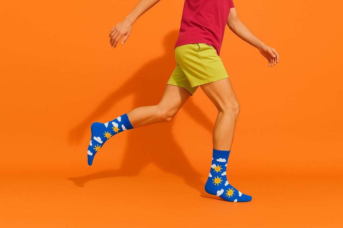 Best Cloud and sun print blue socks for everyday wear 2025