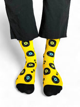Yellow Groove Socks- Music Socks