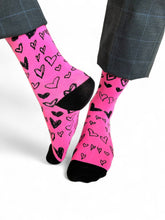 Pink Heart Socks