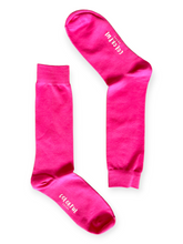 Solid Color Pink Socks Long