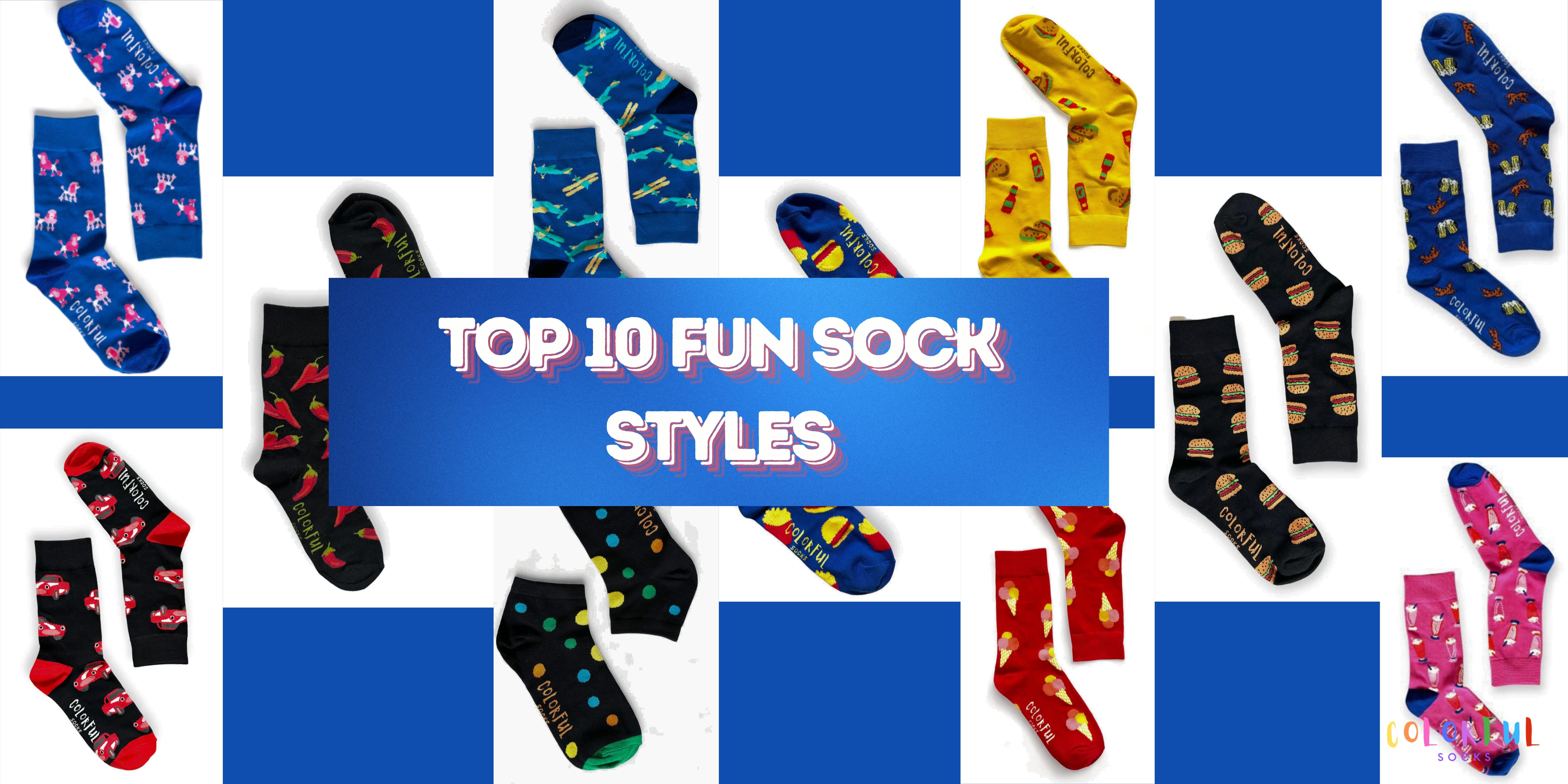 TOP 10 FUN SOCK STYLES – best colorful socks