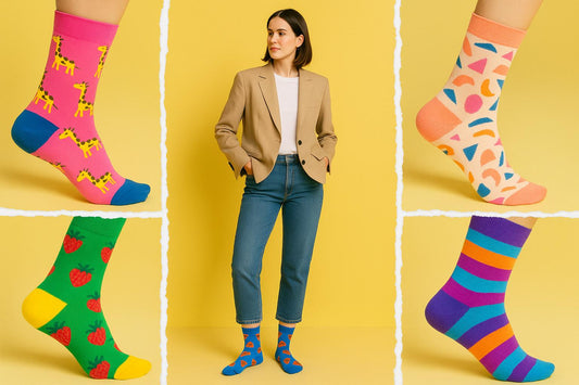 Best Pizza print blue socks for women 2025