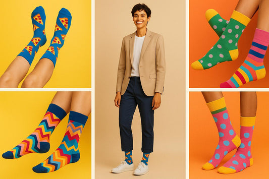 Best Pizza print blue socks for parties 2025