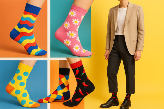 Best Red chili pepper print black socks funny 2025