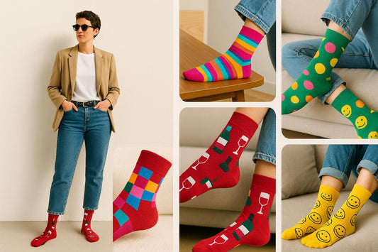 Best Wine print red socks funny 2025