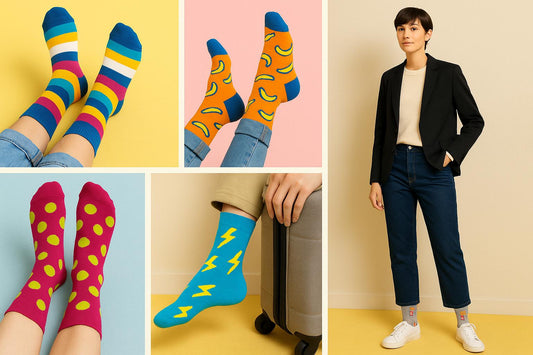 Best Popcorn and a movie print gray socks for travel 2025