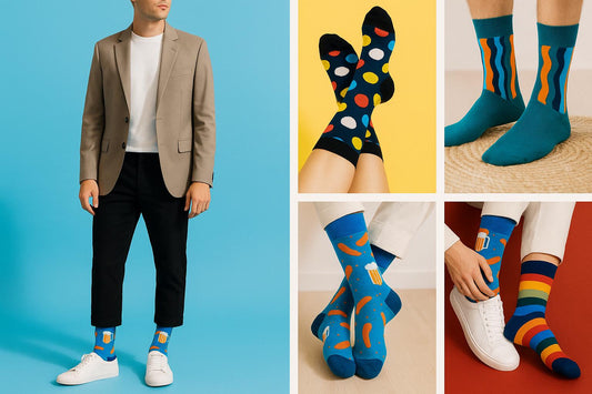 Best Beer and sausage print blue socks for teens 2025