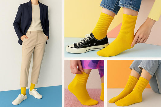 Best Yellow socks (solid color) breathable 2025