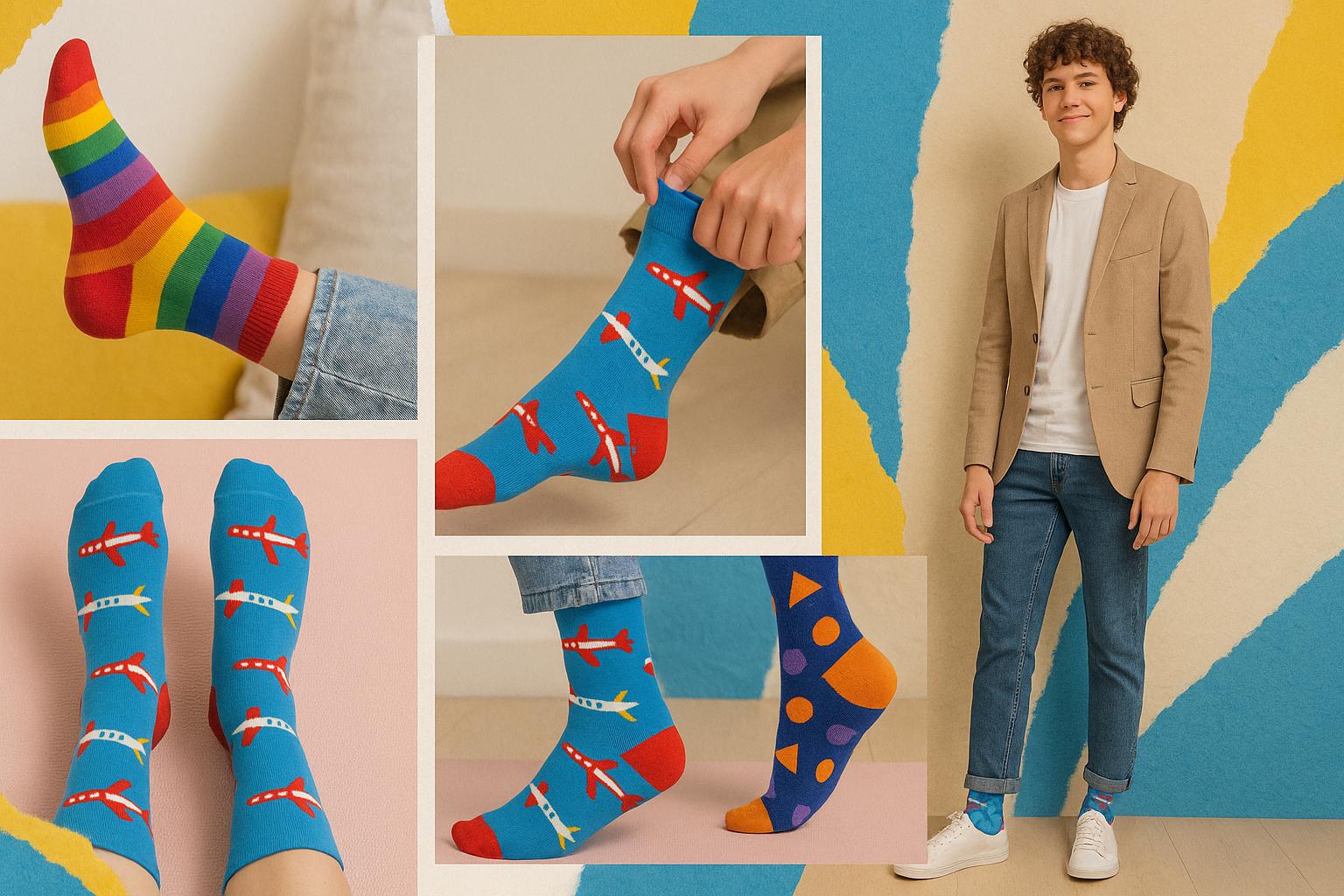 Best Airplane print blue socks for teens 2025