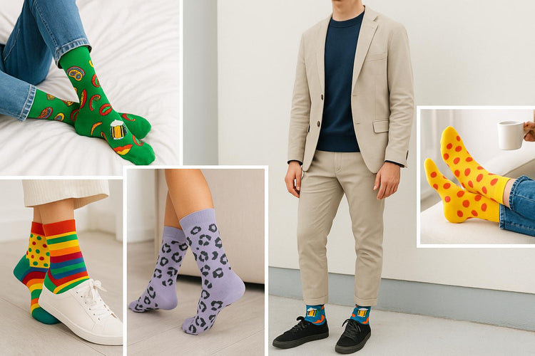 Best Beer and sausage print blue socks for travel 2025