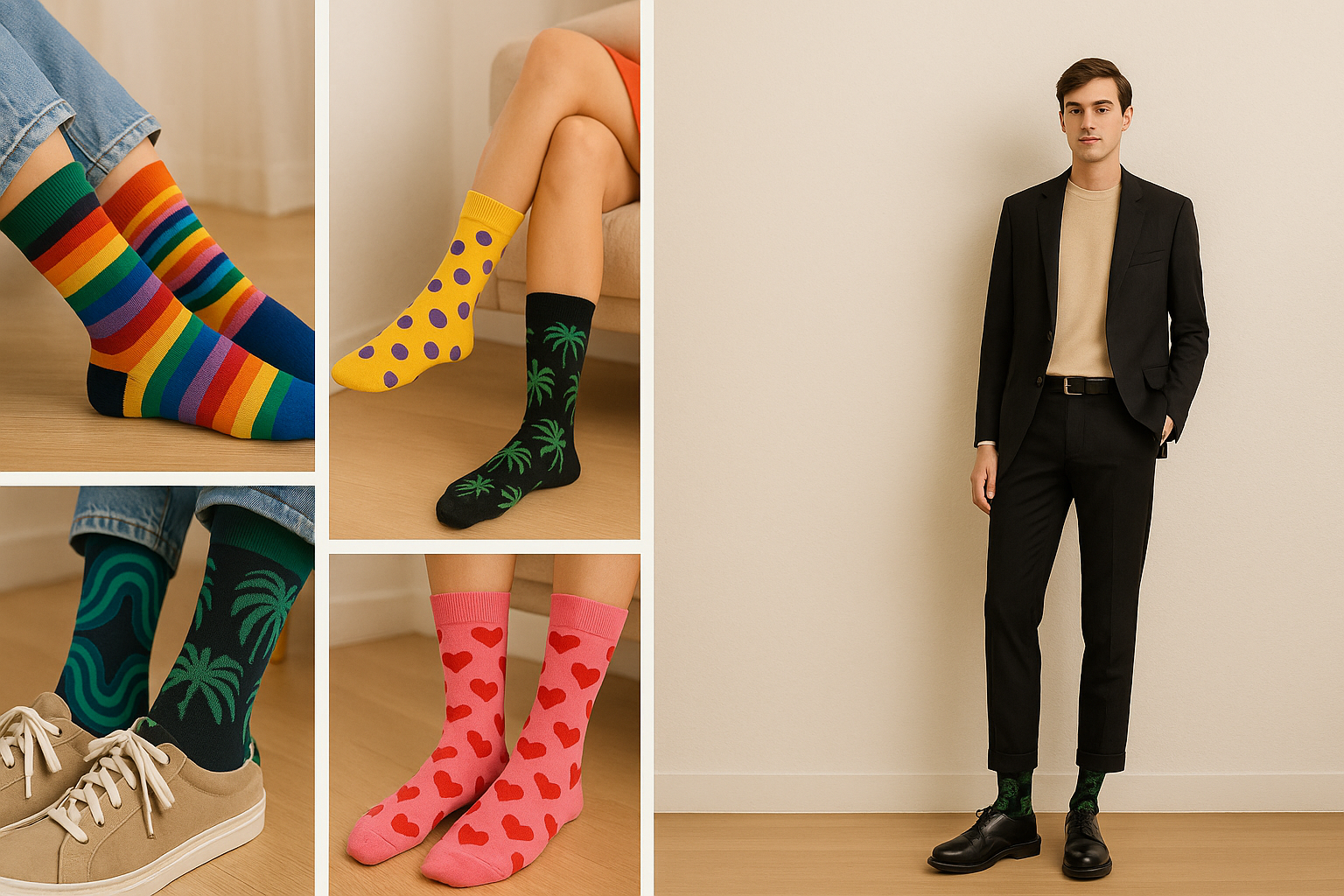 Best Palm print black socks for gifting 2025