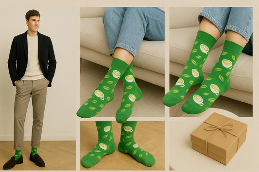 Best Matcha print green socks for gifting 2025