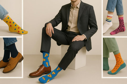 Best Pizza print blue socks for work 2025