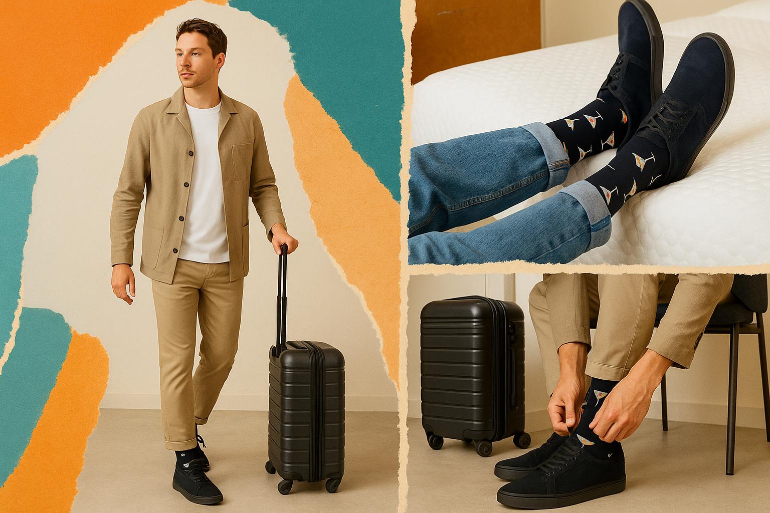 Best Martini print black socks for travel 2025