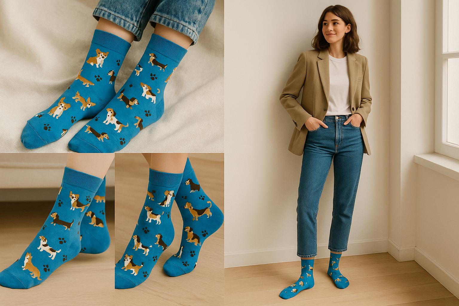 Best Dog print blue socks for everyday wear 2025