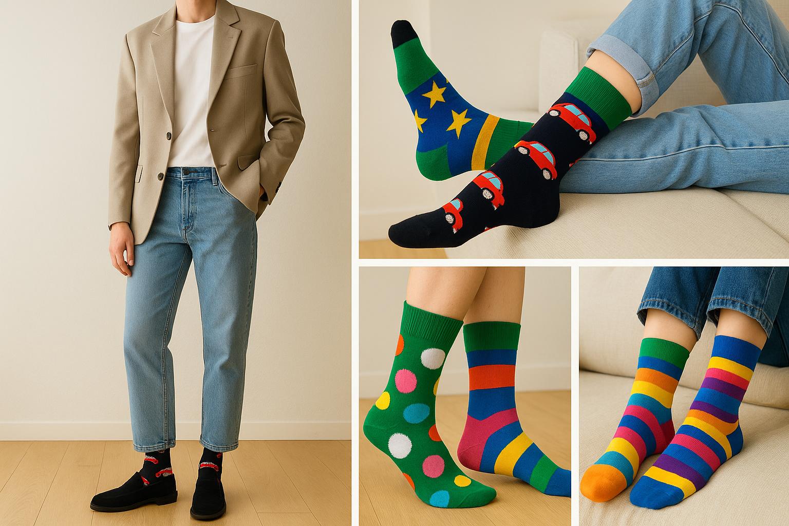 Best Red retro car print black socks for gifting 2025