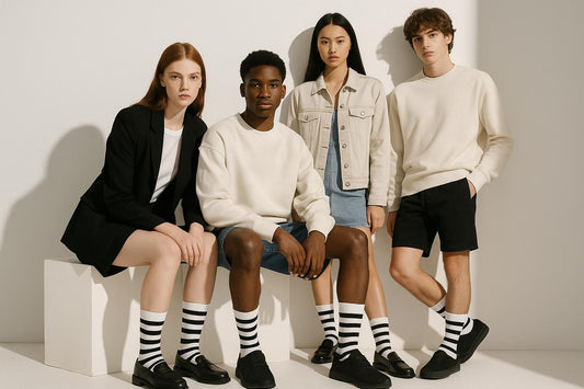 Best Stripe socks with black and white stripes for nurses 2025