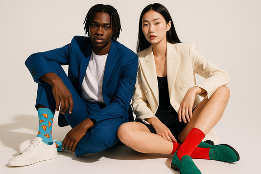 Best Pizza print blue socks for men 2025