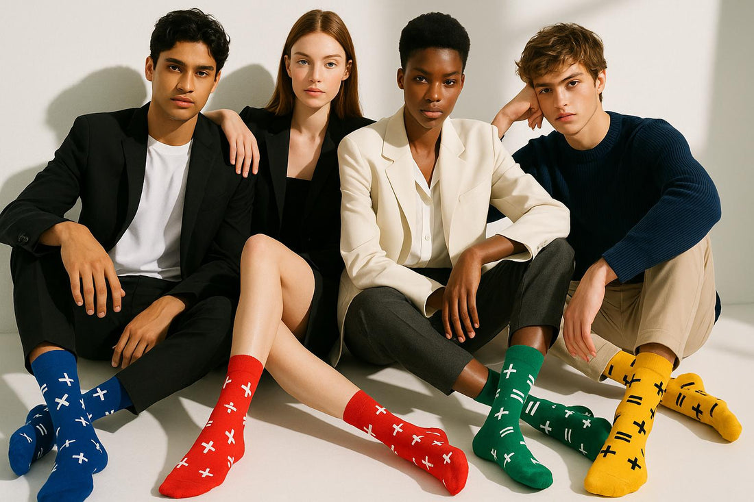 Best Math print black socks for work 2025