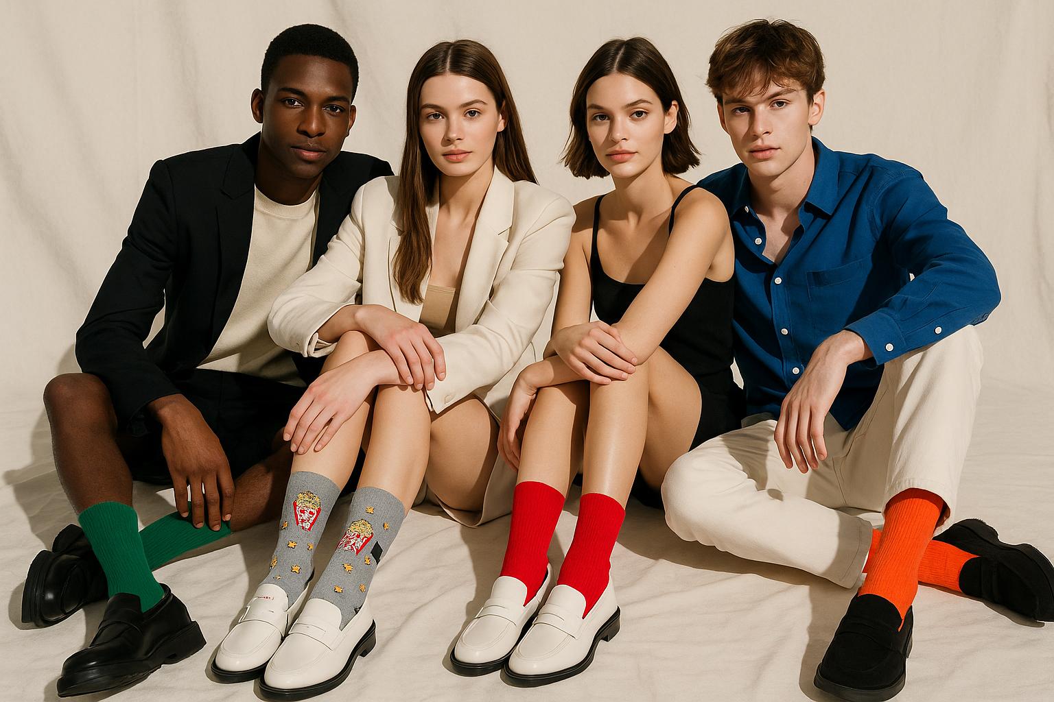 Best Popcorn and a movie print gray socks for women 2025