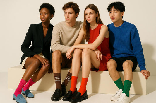 Best Coffee (espresso) print brown socks for parties 2025