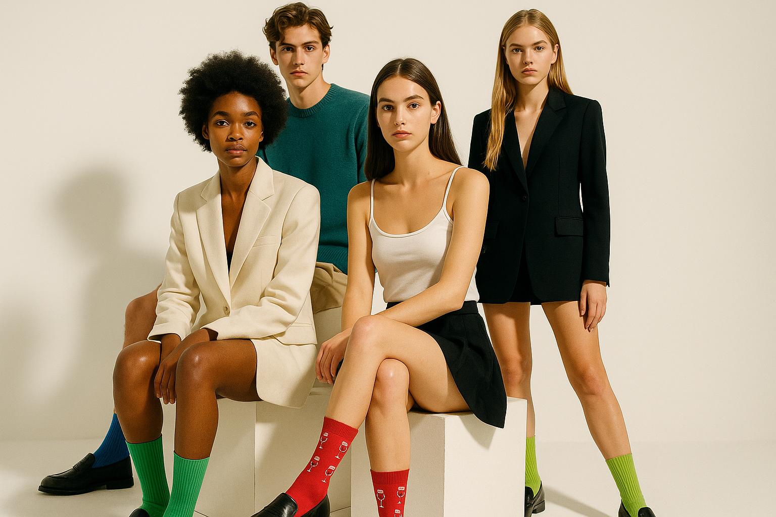 Best Wine print red socks for women 2025