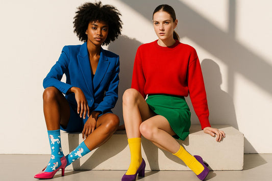 Best Poodle print blue socks for women 2025