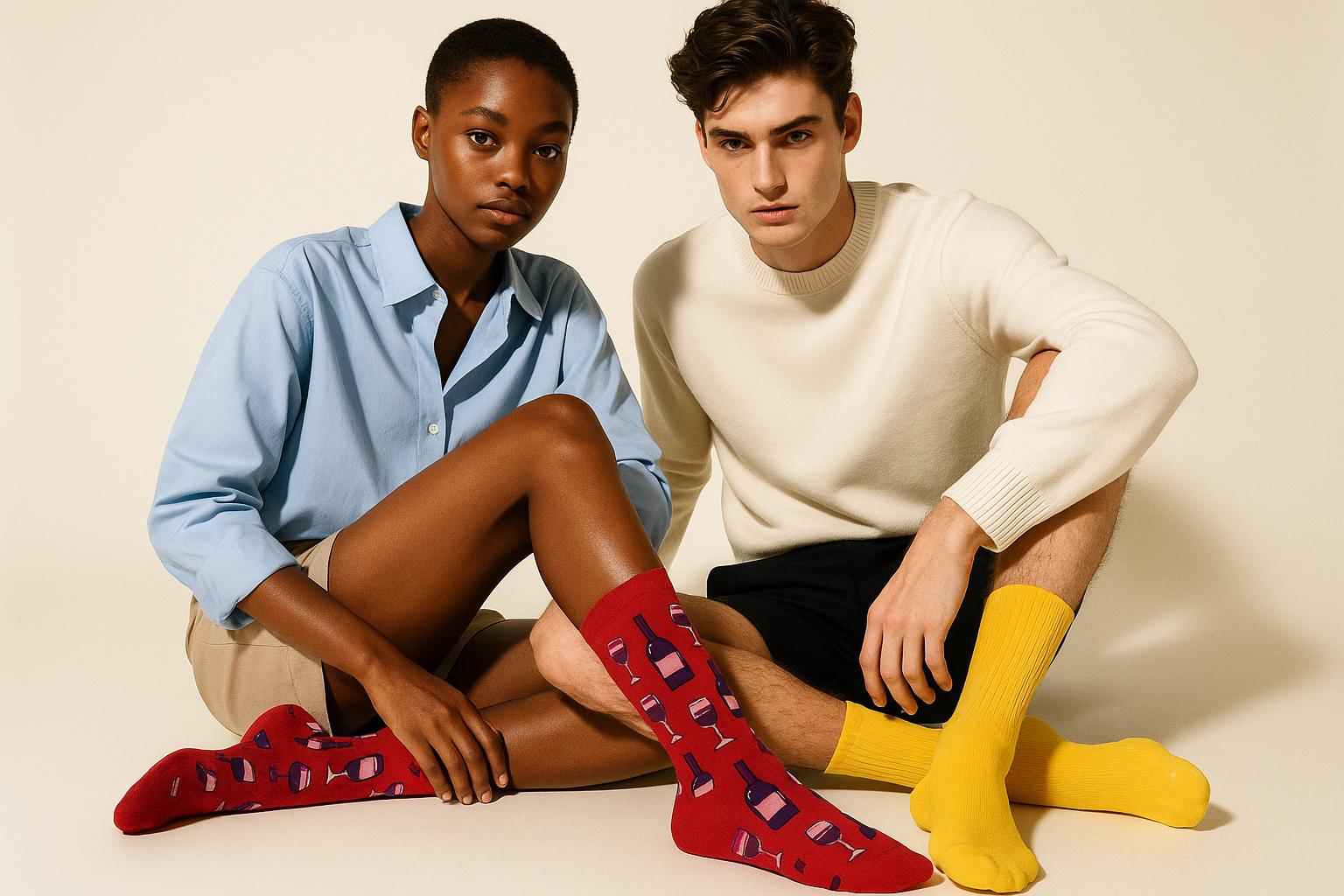 Best Wine print red socks for nurses 2025