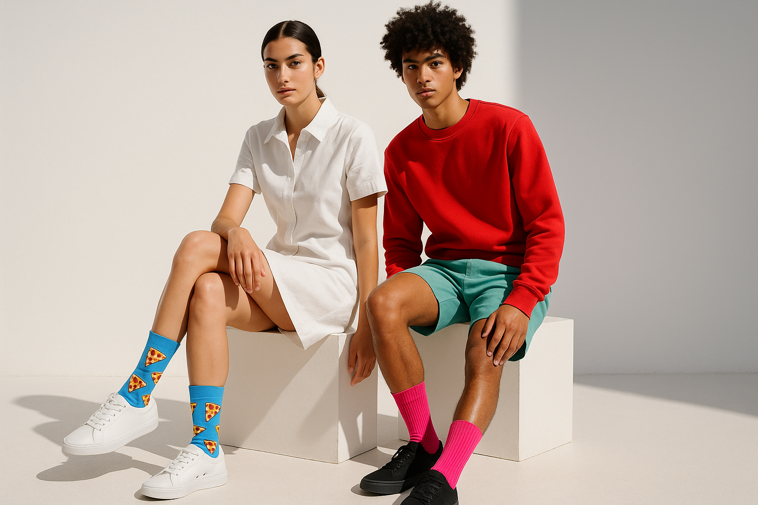 Best Pizza print blue socks for nurses 2025