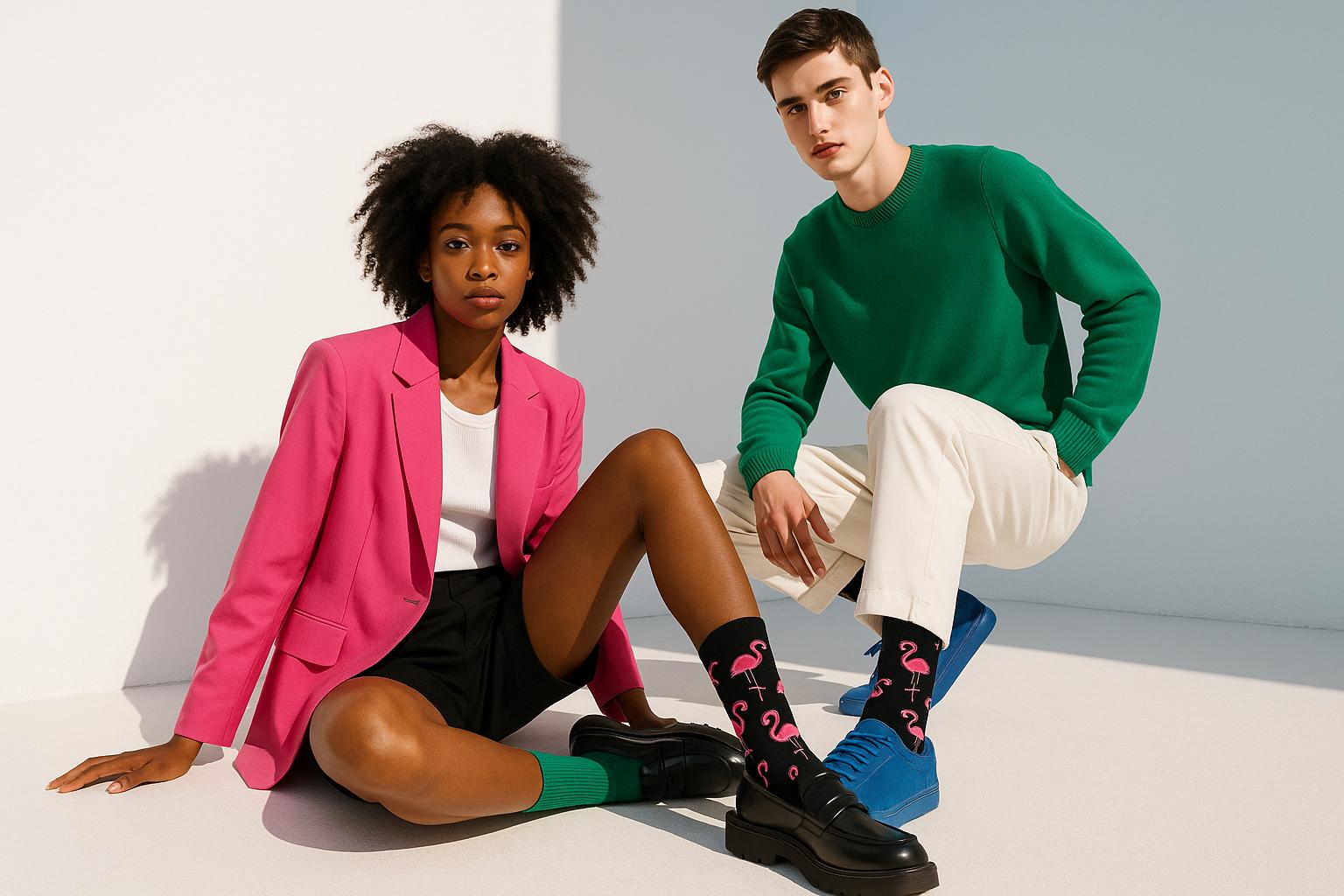 Best Flamingo print black socks for travel 2025