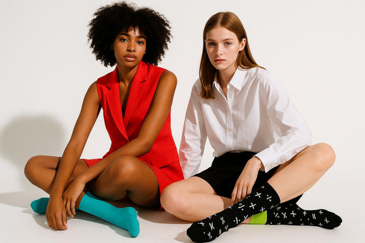 Best Math print black socks for women 2025