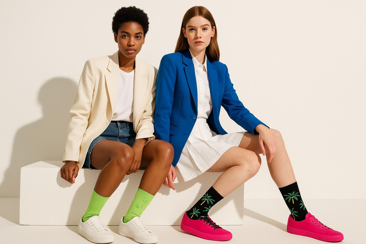 Best Palm print black socks for women 2025
