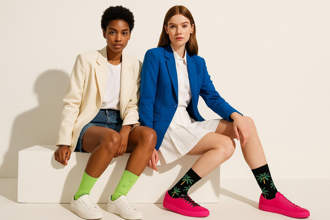 Best Palm print black socks for women 2025