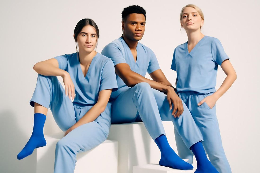 Best Blue socks (solid color) for nurses 2025