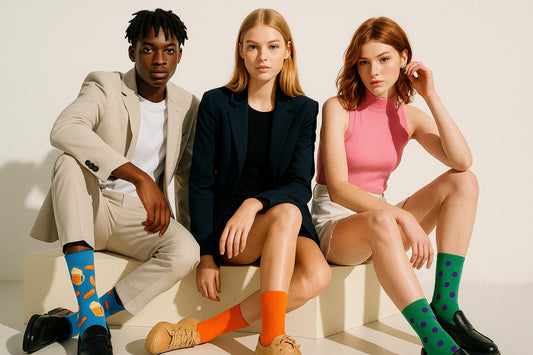 Best Beer and sausage print blue socks for work 2025