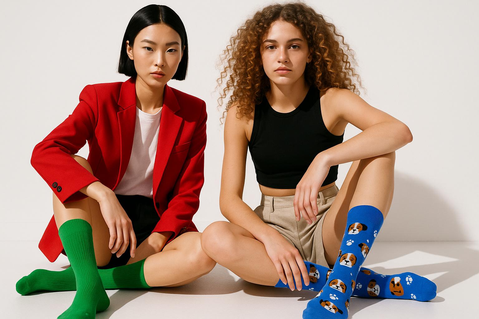 Best Dog print blue socks for women 2025