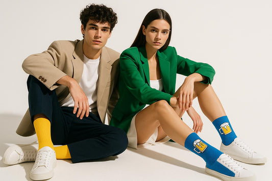 Best Beer print blue socks for everyday wear 2025