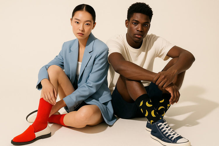 Best Banana print black socks for nurses 2025