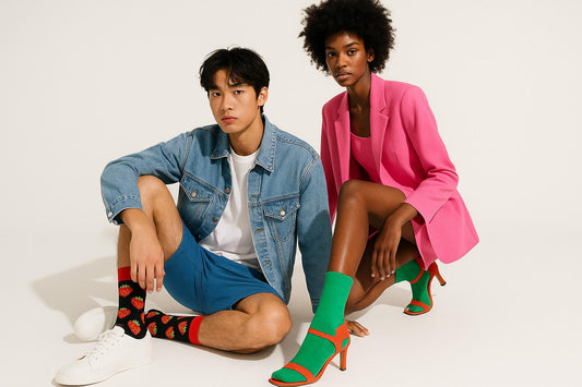Best Strawberry print black socks for adults 2025