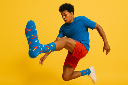 Best Airplane print blue socks for men 2025