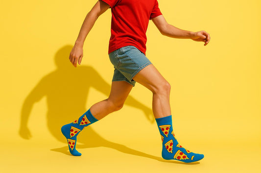 Best Pizza print blue socks for travel 2025