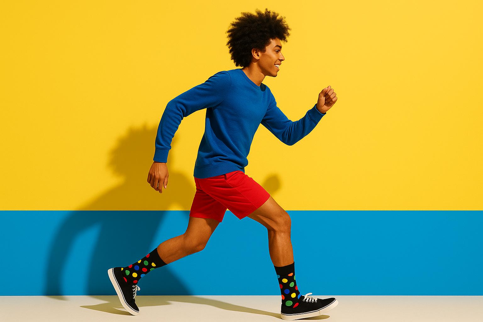 Best Multi color dots print black socks funny 2025