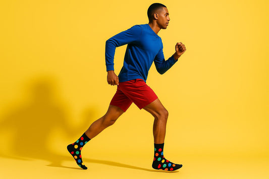 Best Multi color dots print short socks funny 2025