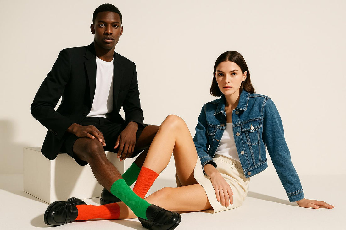 Best Green socks (solid color) funny 2025