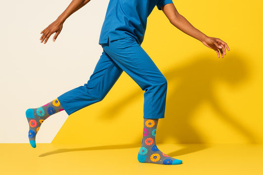 Best Doughnut print gray socks for nurses 2025